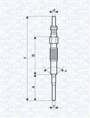 MAGNETI MARELLI Свеча накаливания 062900079304